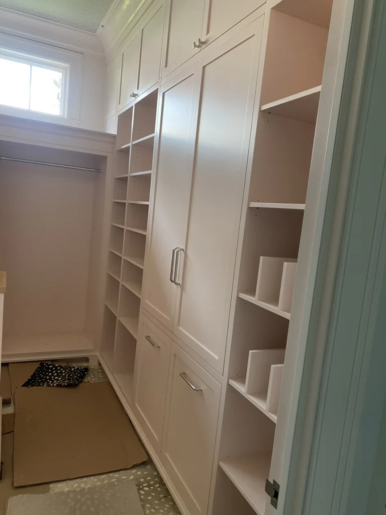 JR Custom Cabinetry closets & storage project